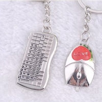 Couple Keyrings Lovers Puzzle Keyring Silver Metal Key Chains
