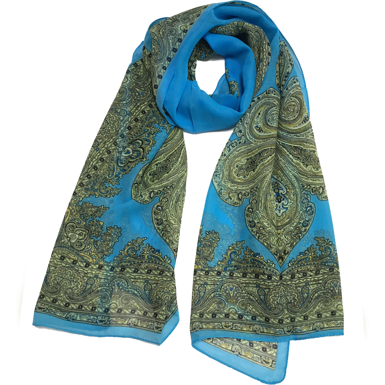 Blue Persian Fashion Scarf