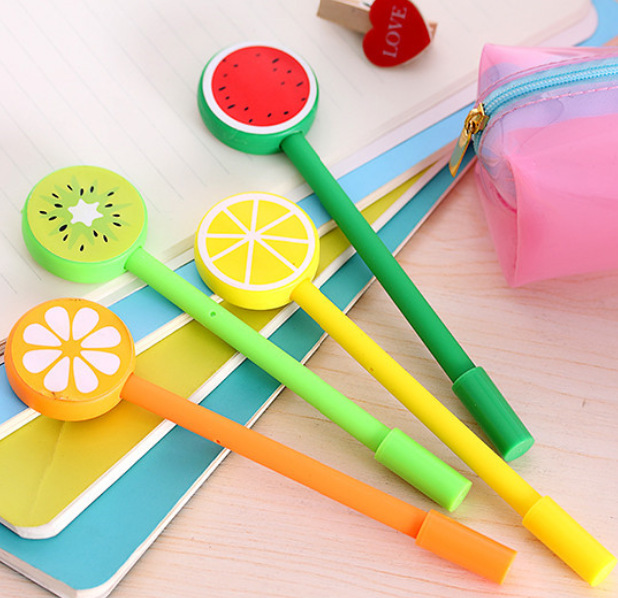 Fruit Lollipop Novelty Ballpoint Gel Pens Cute Funky School Supply ...