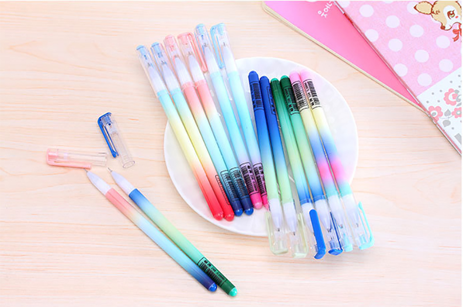 Colourful Jelly Color Novelty Ballpoint Gel Pens Cute Funky School