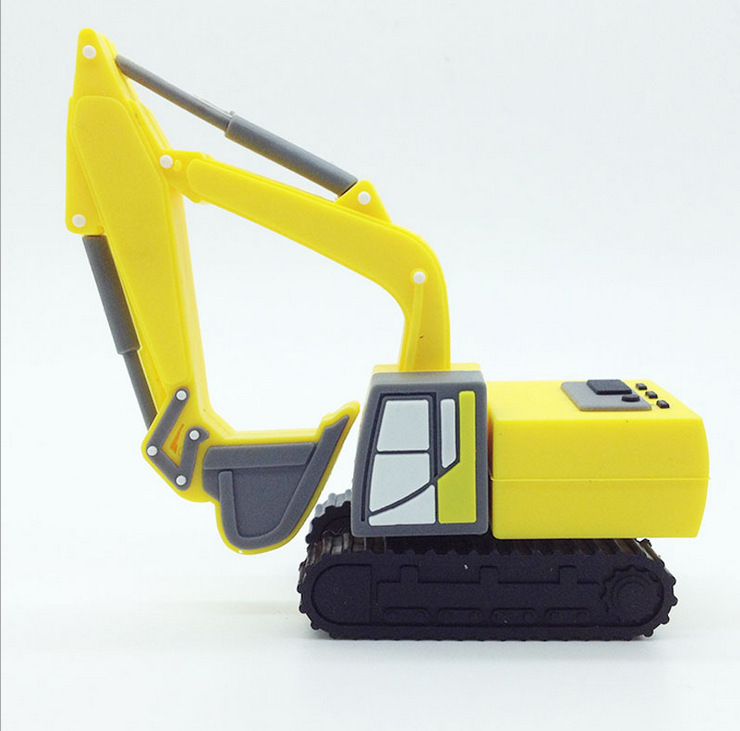 Yellow Excavator Digger Car Novelty 16GB USB Memory Stick Flash Drive Gift