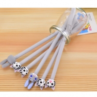 4-24pc Funky Emoji Black Ballpoint Gel Pens Cute Party Gift Bag Fillers